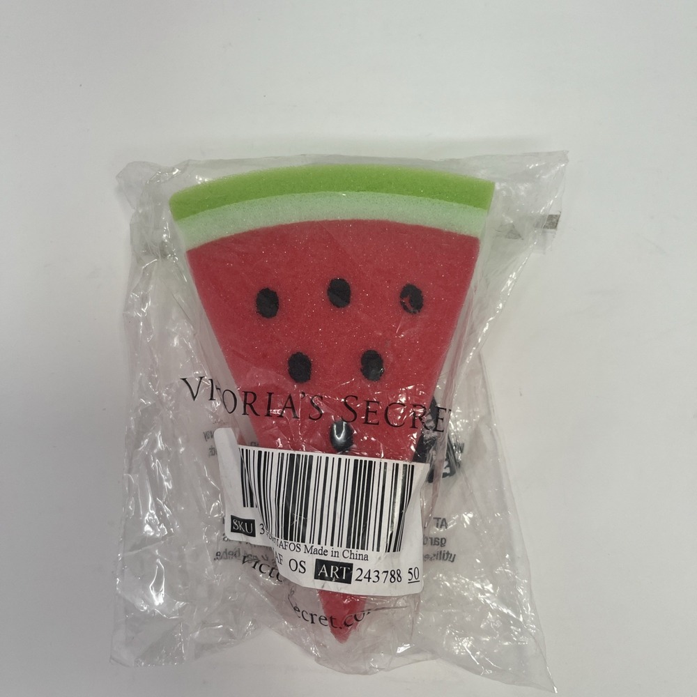Victoria's Secret Bubble Babes Watermelon Slice Red Bath Sponge New